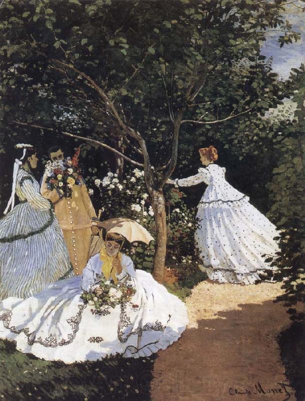 Claude Monet Women in the Garden Norge oil painting art
